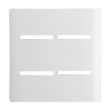 Placa para 4 Teclas 4x4 - Novara Branco Brilhante